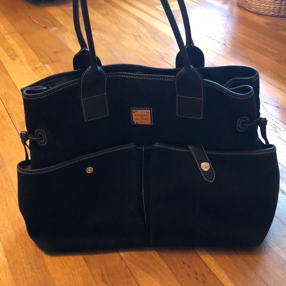 Dooney & Bourke Tote Black Suede